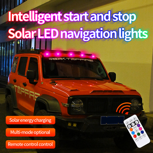 カーマウスランプソーラールーフライト自動充電LEDマーカー3モードパーキング/ターンシグナル/DRL - Product Image 4