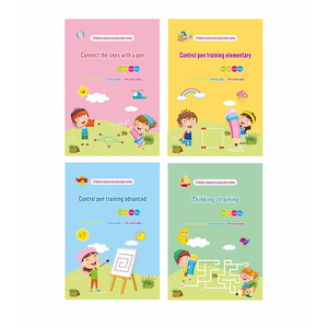 สมุดลอกแบบฝึกมายากลสำหรับเด็กอายุ3-7ขวบสมุดงานติดตามแบบใช้ซ้ำได้พิมพ์รูปแบบการควบคุมการฝึกอบรมปกกระดาษ - Product Image 2