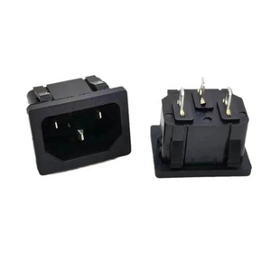 C14 ปลั๊กไฟ ปลั๊กไฟ Snap ปลั๊กไฟ AC ขั้วต่อปลั๊กไฟตัวผู้ 3PIN 8PIN - Product Image 1