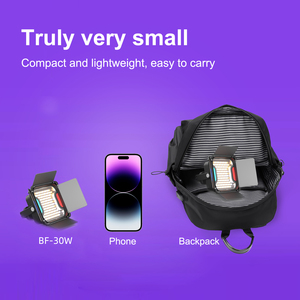 Sıcaklık kontrol gerilimi şarj özelliği ile RGB 30W ses Video ışığı fotoğraf dolgu ışığı - Product Image 4