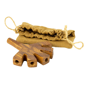 Handgefertigter Hölzerner Trident Cone-Halter für 5/3/2 Pre-Rolls, Individuelle Doppelrohr-Verpackung aus Holz für Supernatural Cones - Product Image 1