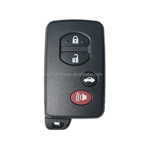 トヨタ4ボタンスマートキーFCCID:HYQ14AAB PN:89904-06041 89904-33181トヨタ4ボタンスマートカードFC/0140セダン/ブラックシェルカーキー - Product Image 1