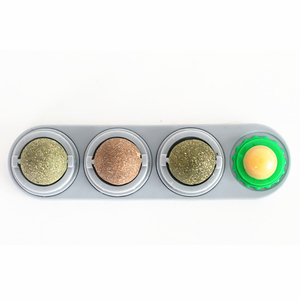 Bolas de hierba gatera 4 en 1, juguete de hierba gatera para gatos, bolas comestibles giratorias, bolas comestibles de hierba gatera autoadhesivas saludables naturales - Product Image 1