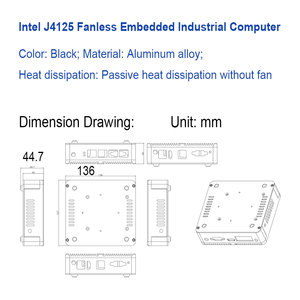 Ex-factory Price J4125 SOC <strong>Computer</strong> Rugged Linux Win Mini Pcs Fanless <strong>Embedded</strong> Industrial Controller - Product Image 5