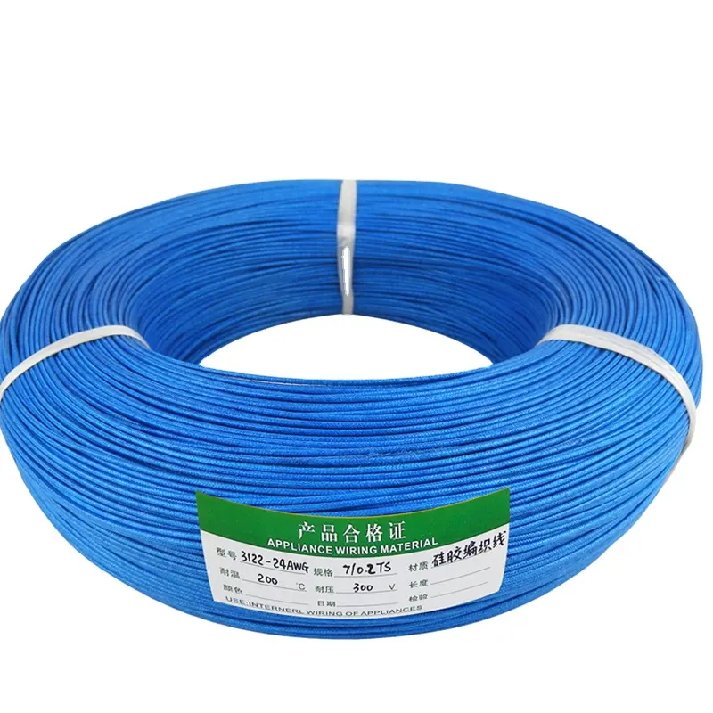 China Triumph cable direct supplier UL 3122 high temperature silicone 26AWG 24AWG 22AWG 20AWG 18AWG 16AWG rubber motor lead Wire