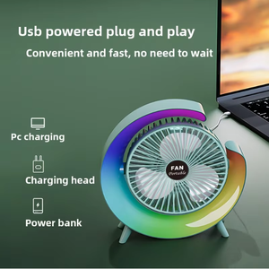 Colorful Portable USB Rechargeable Desktop Fan USB &amp; Manual Power <strong>Source</strong> for Students &amp; Home Camping Air Cooling <strong>Function</strong> - Product Image 5