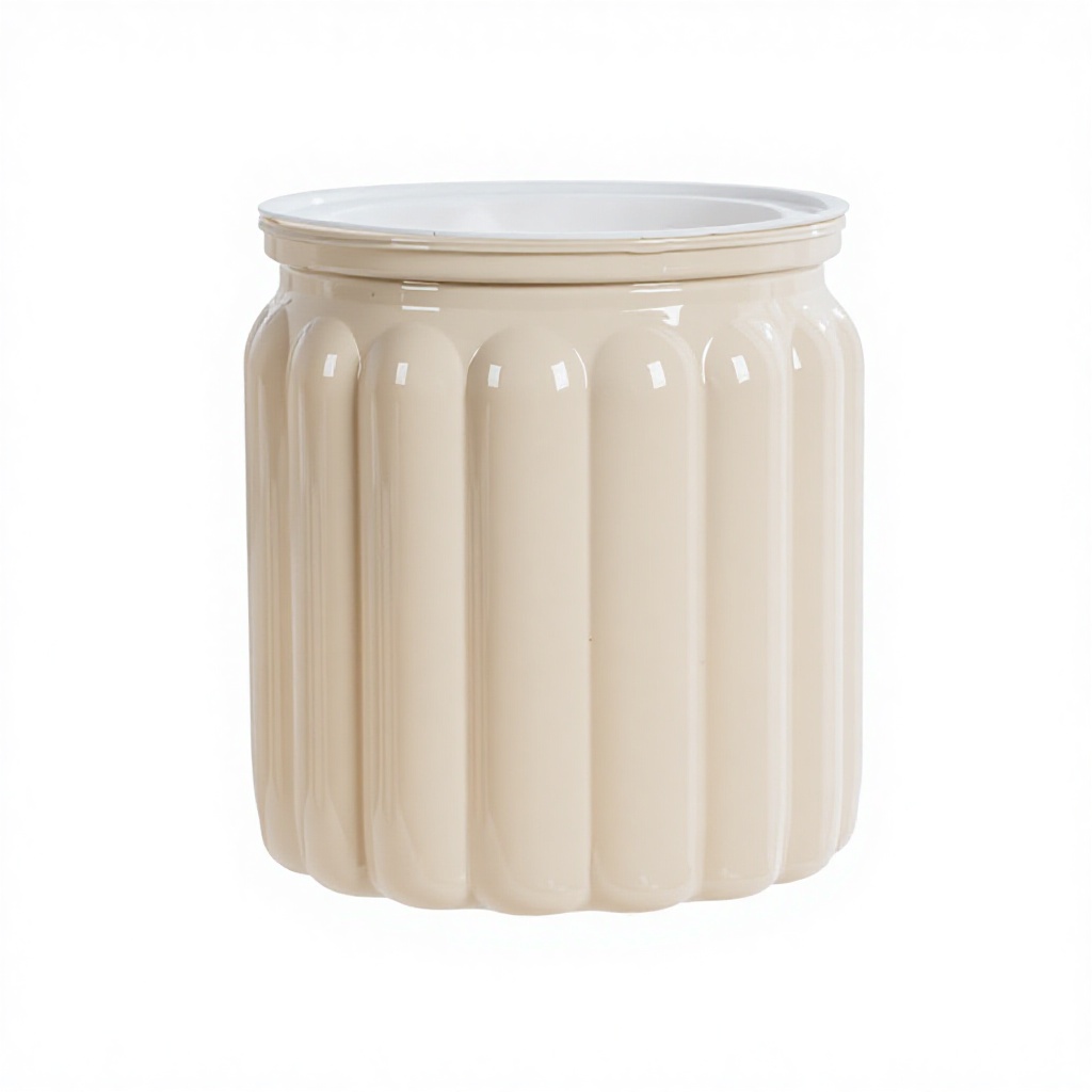 100large vertical stripes-milk tea color