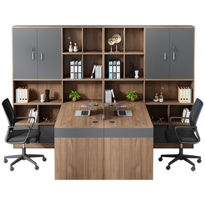 Modular văn phòng bảng nhân viên bàn cubicle Máy Trạm Đồ nội thất văn phòng thiết lập văn phòng phân vùng bàn và ghế với Tủ hồ sơ - Product Image 1