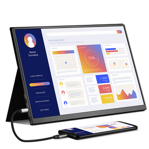 ポータブルミニモニター付きタッチ良好15.6 \ "IPSパネルスクリーンエクステンダー用ラップトップMac PC PS4/5スイッチ14 \" ラップトップスクリーン - Product Image 1