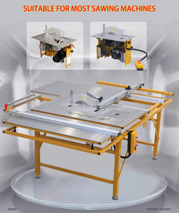 Ağaç İşleme katlanır masa testere için 45/90 derece ahşap kesme küçük sürgülü masa paneli testere 2 in 1 plaka kesme testereleri makineleri - Product Image 3