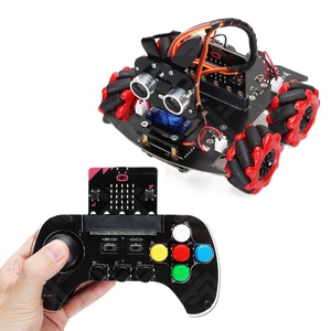 Gráfico ultrasónico evitación de obstáculos siguiente robot Microbit McHam rueda seguimiento programación coche inteligente