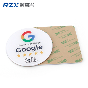 NFC tag 213 Pre codifica URL stampa codice QR recensione Google NFC RFID carta adesivo epossidico per google revisione Social Media - Product Image 4