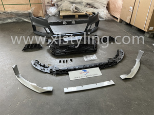 XLstyling RS3 bak araba dönüşüm Facelift Audi <span class=keywords><strong>A3</strong></span> S3 8V için ön tampon BODYKIT yükseltme 2017-2019 vücut kiti