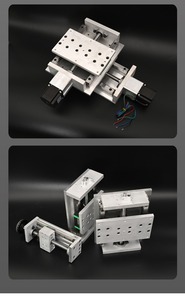 Placa de arrastre Guideway, Riel de alambre CNC de elevación de precisión pesada, mesa deslizante cruzada XY de dos ejes, módulo de tornillo de mesa lineal - Product Image 3