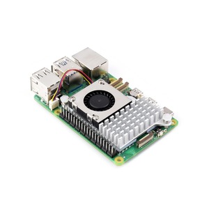 Offizieller Raspberry Pi Active Cooler für Raspberry Pi 5, temperatur gesteuerter Gebläse ventilator, Aluminium kühlkörper, mit Wärme band - Product Image 1