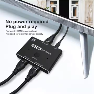 8K 2x1 <strong>HDMI</strong> <strong>Switch</strong> with Audio Extractor <strong>2</strong> <strong>Input</strong> 1 <strong>Output</strong> Switcher 8k 4k 1080p 3d 48gbps Manual <strong>Hdmi</strong> Switcher - Product Image 3