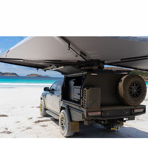 2024 New <strong>Double</strong> Cab Tray and Canopy Custom Ute Canopy Ute Truck Tray Body with Roof Rack - Product Image 2