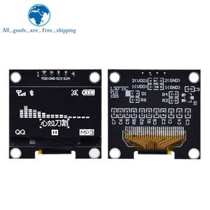 1,3 Zoll oled IIC Serial White OLED-Anzeige modul 128 X64 I2C SSD1306 12864 LCD-Bildschirm platine VDD GND SCK SDA für Arduinos Schwarz