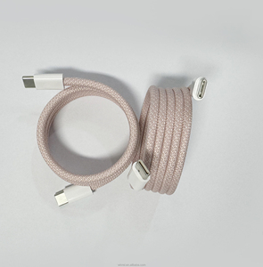 Cep telefonu için renkli naylon dokuma dış halat tip-c hızlı şarj kablosu manyetik USB kablosu - Product Image 4