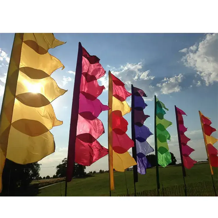 Wholesale high quality Custom any logo and size Outdoor Decoration Colorful Banner Festival Flag