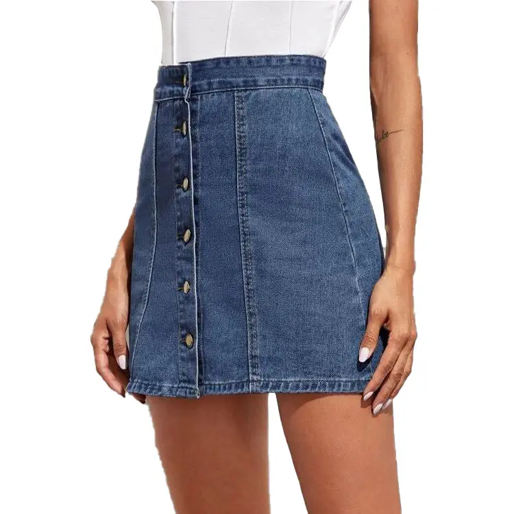 Al por mayor las mujeres Denim Falda corta barato elegante caliente niñas mini denim Falda