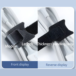 Cordón de correa de lazo de banda elástica de gancho y lazo de nailon con velcro para productos deportivos - Product Image 6