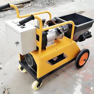 畅销水泥混凝土机电动柴油水泥石膏喷涂机4KW砂水泥喷雾器，提供10m管
