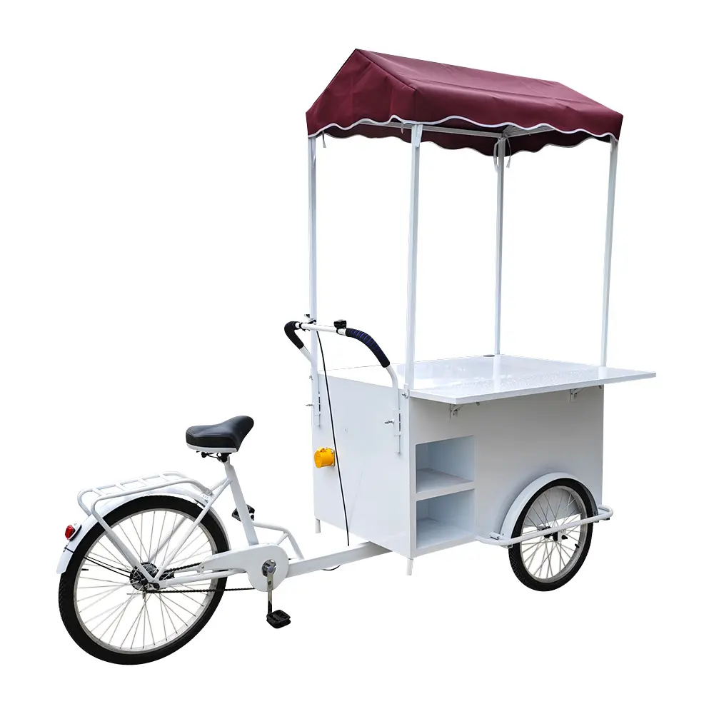 Satılık yeni tasarım dondurma ve gözleme gıda bisiklet kargo bisiklet