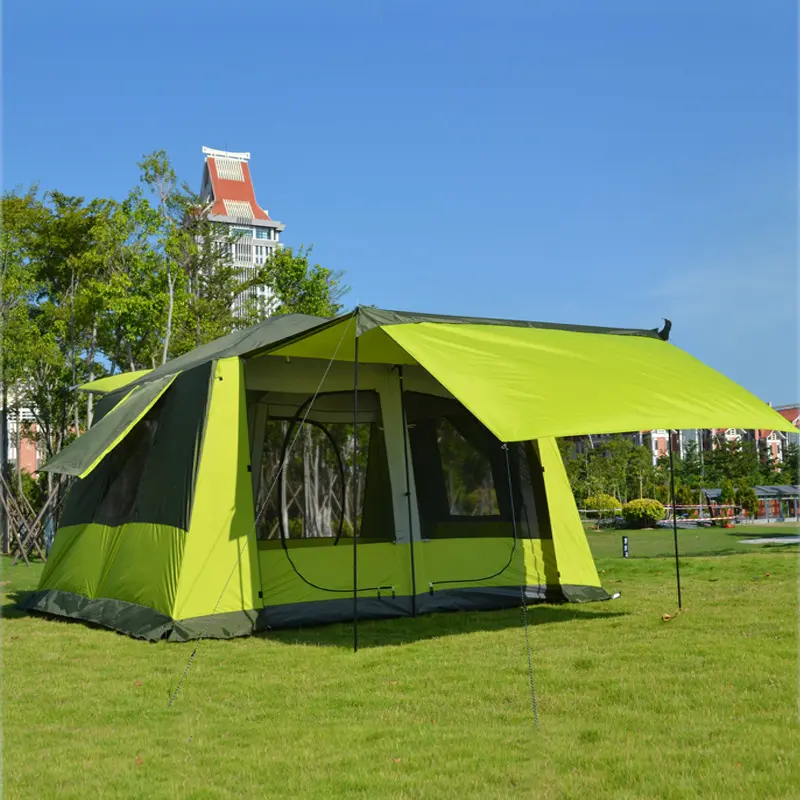 Tienda de campaña exterior familiar portátil para 5 a 8 personas espacio extra grande impermeable nuevo diseño