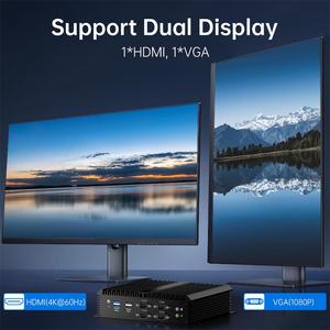 I5 i3ฮอตคอร์ i7มินิพีซีอุตสาหกรรมที่มี4คอร์8กระทู้2 * Intel LAN 6 * COM รองรับโมดูล4G 1 * mSATA + 1 *sata RAM DDR4 - Product Image 6
