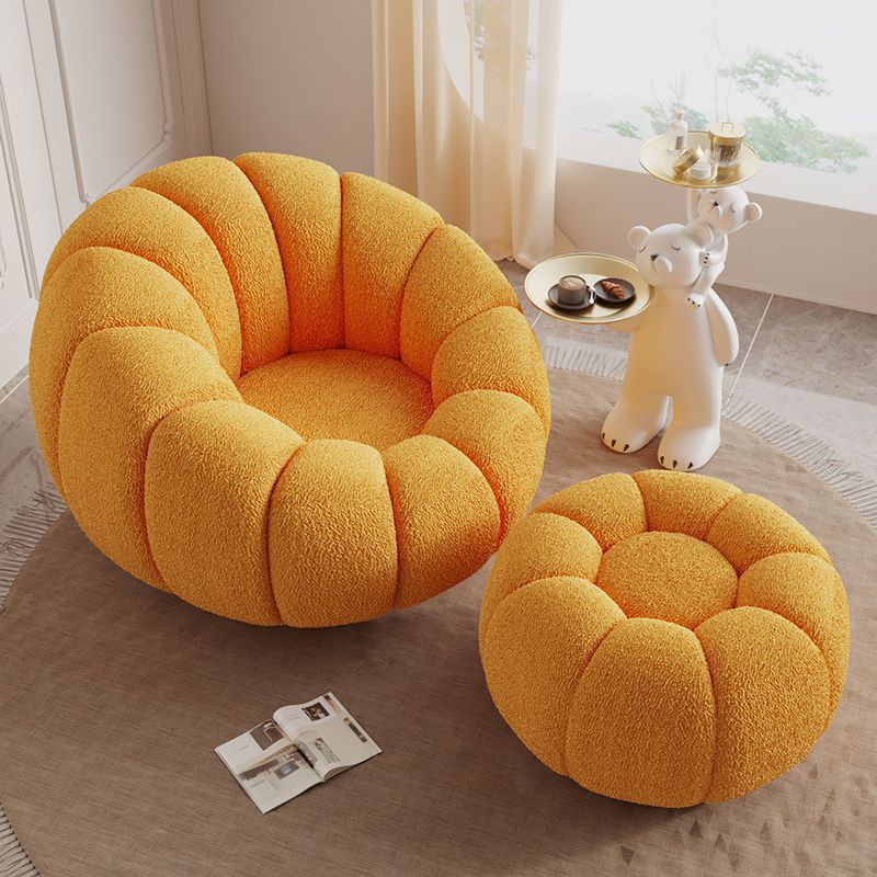Yellow lambskin fleece with foot pedals (regular style)