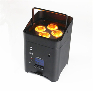 Gran oferta 4x18W RGBWA UV 6 en 1 regulable LED Slim Par Light bodas focos de escenario con IR Wifi Control DMX control remoto inalámbrico - Product Image 2