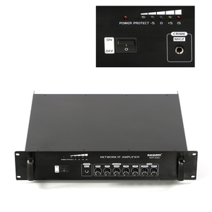 Ventas de fábrica 350W Sistema de intercomunicación de transmisión IP Sistema de megafonía Amplificador de terminal de audio - Product Image 1