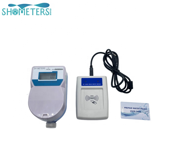 Brass Water Meter Body Dry Dial Ball Valve IC Card For Smart Digital 20 mm prepaid water meters