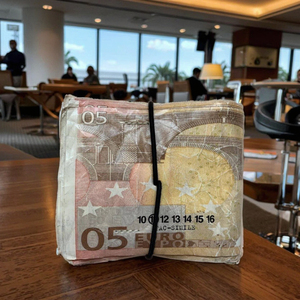 Boshiho hóa đơn tiền in 100 đô la hóa đơn tiền Ví làm bằng tay cổ điển Bifold ngắn chủ thẻ tín dụng tùy chỉnh theo thiết kế - Product Image 4