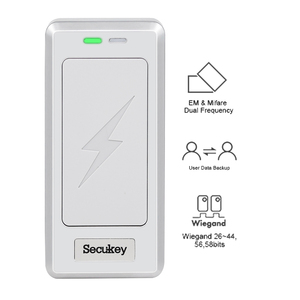 Secukey bağımsız biyometrik erişim kontrol sistemi 13.56MHz NFC DesFire EV1 EV2 kart okuyucu 125KHz yakınlık EM kapı giriş kilidi - Product Image 2