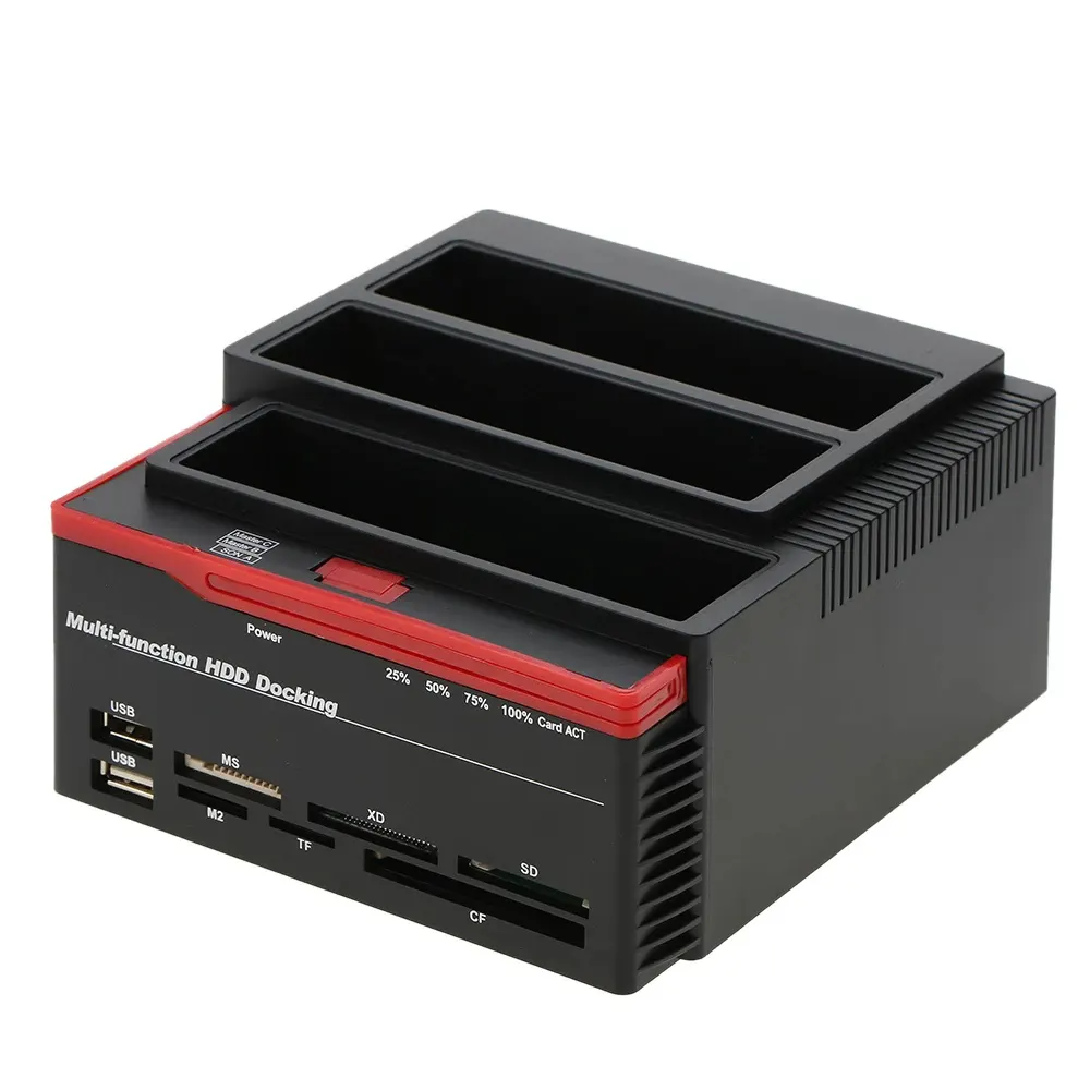 2.5 3.5 USB 3.0 a 2 Porte SATA 1 Porta IDE Esterno HDD Hard Drive Disk Docking Station lettore di Schede USB3.0 Hub con OTBOTC