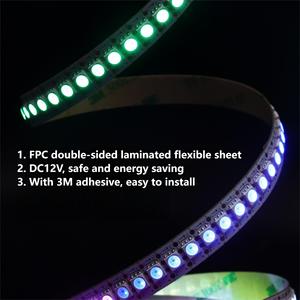 Kesme noktası devam etti 12V dahili piksel LED şerit 5050 RGB çalışan led şerit ışıkları ticari atmosfer aydınlatma için - Product Image 3