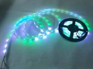 60 leds/m vollfarbiger WS2811 LED-Streifen DC12V schwarz/weiß PCB RGB intelligenter Pixel-Led-Streifen - Product Image 3