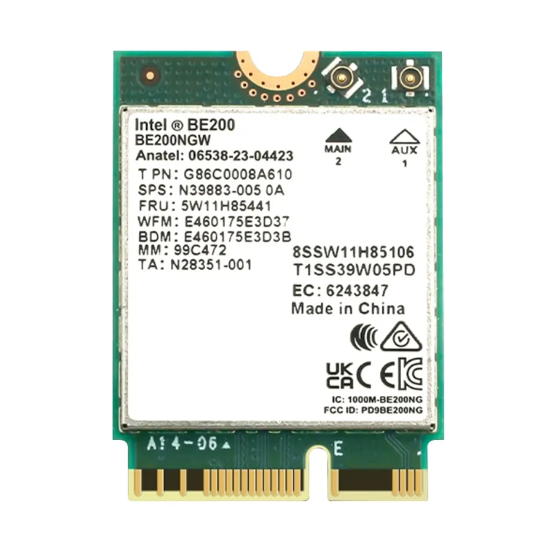 8774 Мбит/с Wifi 7 BE200 802.11be Intel PCIe Wifi карта Экспресс-сервер сетевой адаптер