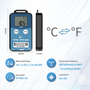Registrador de datos de humedad y temperatura Bluetooth registrador de datos de monitoreo de temperatura humedad - Product Image 2