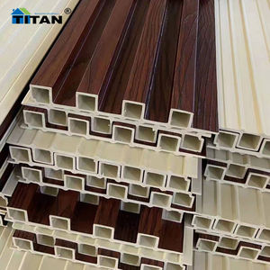 Mexique Lambrin Pvc Revêtement mural intérieur Panneau De Pared Wpc Panneau mural Pvc Madera Bois Pvc Panneau cannelé Mur intérieur Wpc Board - Product Image 2