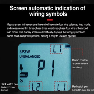 UNI-T UT219P Harmonic Power Clamp Meter <strong>3</strong> Phase Professional Active Apparent Reactive Power <strong>Factor</strong> Meter Pliers Multimeter - Product Image 5
