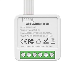 Tianlai Tuya Hausa utomations system WiFi-Relais schalter 2-Gang-Mini-Smart-Schalter - Product Image 1