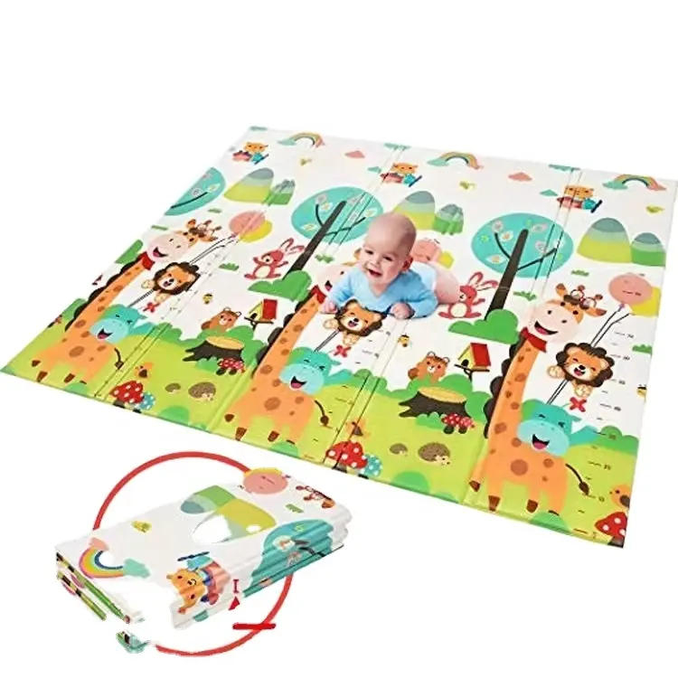 Infantile Brillante Del Gioco Del Bambino Mat Xpe Di Puzzle Per Bambini Mat Addensato Tapete Stanza Del Bambino Strisciando Pad Stuoia Pieghevole Del Bambino Tappeto