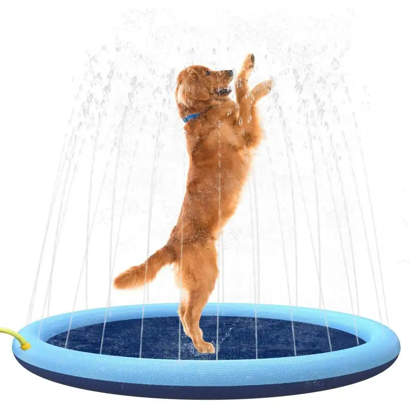 Venta al por mayor Pet Dog Water Toys Summer Thicken Dog Water Sprinkler Pool para mascotas y niños