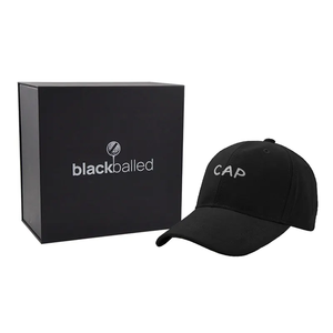 Custom Logo Black Paper Magnetic Cardboard Carton Baseball Cap Hat Packaging Boxes <strong>Gift</strong> Packaging Box - Product Image 5