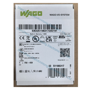 WAGOS 750-459 modulo di ingresso analogico 4AI 750 459 ingresso analogico a 4 canali 10VDC I/O sistema Single-ended 10ms WAGOS grigio chiaro 750-459 - Product Image 1