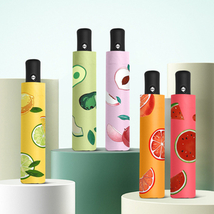自动开合3折叠紧凑型防风伞，带定制标志新设计折叠伞 - Product Image 1