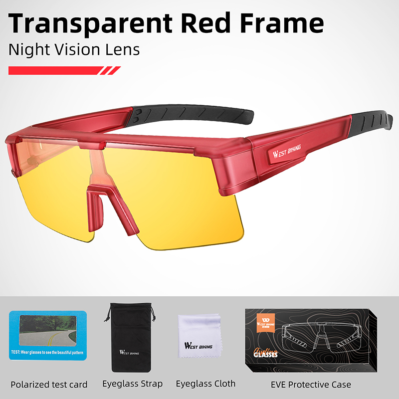 red frame night vision lens